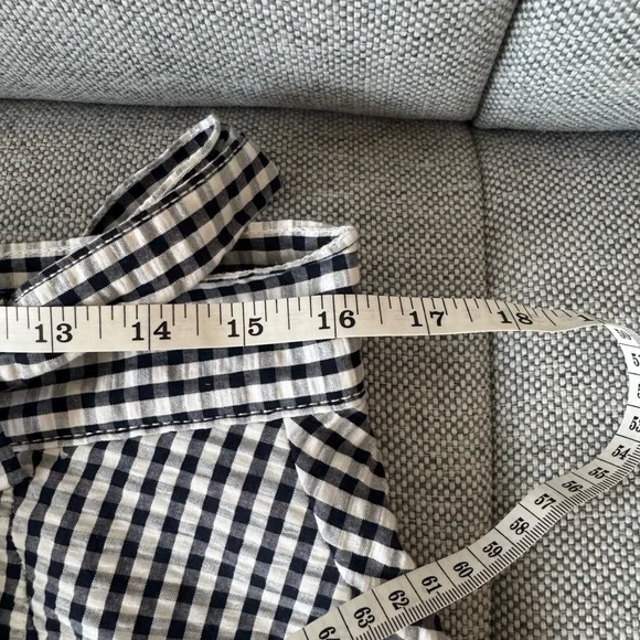 Brooks Brothers Black and White Gingham  seersucker Skirt - Picture 3 of 7